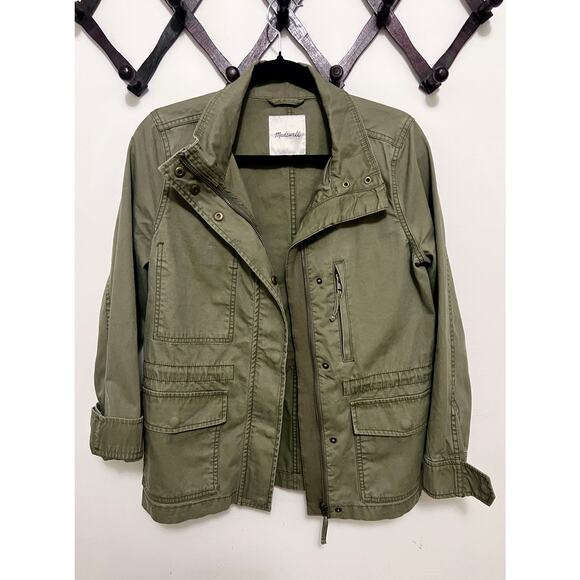 Madewell Oversized Cargo Utility Jacket, Green - Picture 5 of 9